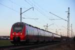 442 244 DB S-Bahn Nrnberg bei Strullendorf am 07.01.2014.