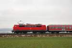 111 031-1 DB Regio bei Reundorf am 07.01.2015.