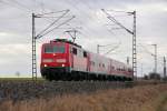 111 171-5 DB Regio bei Reundorf am 04.03.2015.