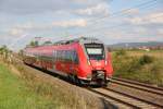 442 105  Stockheim  DB Regio bei Staffelstein am 21.09.2015.