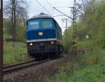 Diese Lok zieht fter einen Containerzug von Lichtenfels nach Sonneberg. Habe sie vor der Einfahrt in den Haltepunkt Schney fotografiert.