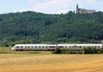 ICE_T 4111 unter halb von kloster Banz mit 160km/h unterwegs nach Bamberg Kbs 820