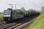 185 556-8 MRCE/ CFL Cargo mit Kesselwagen bei Staffelstein am 02.05.2012.