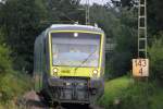 VT 650.734 Agilis bei Ebersdorf am 04.07.2012.