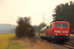111 187-1 DB Regio bei Ebersdorf am 04.03.2014.