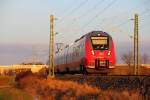 442 277 DB Regio bei Reundorf am 05.01.2015.