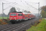 111 215-0 DB Regio bei Bad Staffelstein am 01.11.2012.