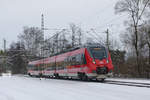 13. Dezember 2012, RE 4987 Jena Saalbhf. - Nürnberg  verlässt den Bahnhof Kronach. Die TALENT-Triebzüge fahren nur vereinzelt.