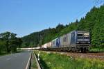 RBH 106 und 117 (ex 143 DB Regio)mit langem Kesselzug am 23.05.2012 Richtung Pressig bei Ftschendorf