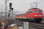 111 202-8 DB bei Trieb am 17.12.2012.