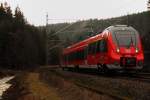 442 608 DB bei Frtschendorf am 07.01.2013.