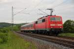 111 173-1 DB bei Horb am 04.06.2013.