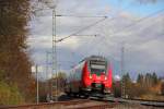 442 306 DB Regio bei Redwitz am 09.11.2013.