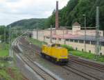 203 308-2 durchfährt am 23. Mai 2014 solo Kronach in Richtung Saalfeld.