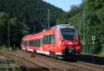 442 604 als RB 59346 (Bamberg–Saalfeld) am 16.08.2013 in Hockeroda, aufgenommen vom Bahnsteigende