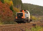 214 006-9 Sonata bei Steinbach im Frankenwald am 23.10.2015.