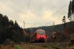 442 806 DB Regio bei Förtschendorf im Frankenwald am 09.11.2015.