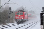 111 107-9 DB Regio bei Trieb am 23.02.2013.