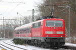 111 177-2 DB Regio in Michelau/ Oberfranken am 14.12.2012.
