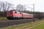 111 176-4 DB Regio bei Redwitz/ Rodach am 12.04.2012. 