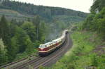 Sonderzug der Pressnitztalbahn PIKO Express zum Tag der Offnen Tür bei PIKO ( Dresden - Sonneberg ) mit 118 552-9 ITL - Eisenbahngesellschaft mbH & 118 757-4 EBS - Erfurter Bahnservice GmbH auf