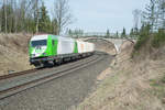ER20-01 (223 102-5) mit dem Containerzug aus Hamburg nach Wiesau kurz vor dem Zielbahnhof, 25.03.2017