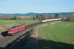 232 262 mit dem EZ 51724 von Nürnberg Rbf nach Leipzig Engelsdorf bei Thölau, 31.03.2017