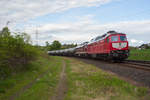 232 673-4 mit einem Kesselzug von Bitterfeld nach Sand bei Döhlau, 15.05.2017