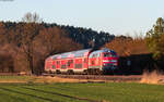 218 416 mit dem RE 4867 (Hof Hbf - München Hbf) bei Rothenstadt 19.3.25