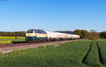218 333 mit dem DGS 45391  (M�nchsm�nster - Schirnding Grenze) bei Zeitlarn 30.4.26