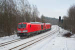 Die neuen Dieselvectrons 247 904 und 247 906 als Überführung bei Hof-Moschendorf Richtung Norden, 02.02.2017