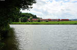 245 009 mit dem RE 27006 München Pasing - Marktredwitz (BR Radlzug) bei Oberteich, 30.07.16