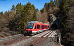 648 323 als RB 58526 (Neuhaus(Pegnitz) – Nürnberg Hbf) bei Velden 19.3.25