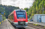622 549 nach Neuhaus (P) fuhr am 17.9.24 in Velden auf Gleis 2 ab.