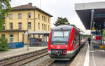 648 811 hielt am 29.9.12 im Bahnhof Hersbruck (rechts der Pegnitz) als RB nach Neuhaus (Pegnitz) auf Gleis 2.