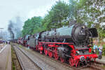 Zum Bahnhofsfest in Hersbruck am 13.7.02 kamen viele Gastloks.