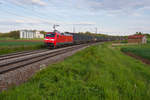 152 143 mit dem Hellmannzug bei Batzhausen Richtung Nürnberg, 23.05.2019