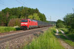 152 149 mit einem KLV-Zug bei Postbauer-Heng Richtung Nürnberg, 04.06.2019