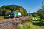 193 231 ELL/TXL mit einem KLV-Zug bei Postbauer-Heng Richtung Nürnberg, 15.09.2019
