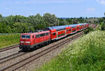 Absolutes Hochlicht herrschte bei der Durchfahrt der RB 59093 nach München HBF in Vierkirchen.