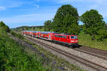Die 111 163 verstärkt seit Ende 2019 den Bestand der Baureihe beim BW München 1.
