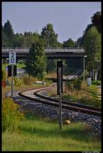 Der Streckenverlauf der Nebenbahn von Roth nach Hilpotstein (KBS 911).