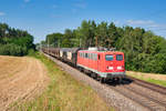 140 432 BayernBahn mit DGS 59971 (Langenfeld - Gunzenhausen) bei Ratzenwinden, 23.08.2019