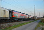 Beacon Rail X4 E-795 beförderte am 19.03.2026 einen ÖBB Railjet Mireo von Rheydt nach Wien.