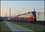 Beacon Rail X4 E-795 beförderte am 19.03.2026 einen ÖBB Railjet Mireo von Rheydt nach Wien.