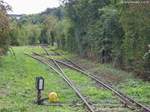 Detailansicht vom Umfahrungsgleis der Mainländebahn bei Marktbreit.