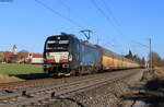 193 872-9 mit dem DGS 77091 (Dingolfing – Bremerhaven Speckenbüttel) bei Rudolzhofen 23.2.22