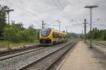 Pesa Link VT 600 001 der Oberpfalzbahn auf Test- u.