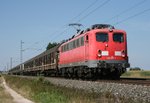139 287 mit DGS 59941 (BayernBahn, Langenfeld [Rheinland]–Wassertrüdingen) am 07.09.2016 zwischen Triesdorf und Muhr am See