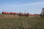 
ELP / DB 159 243-5 mit einem Güterzug bei Markt Schwaben am 10.3.2026.